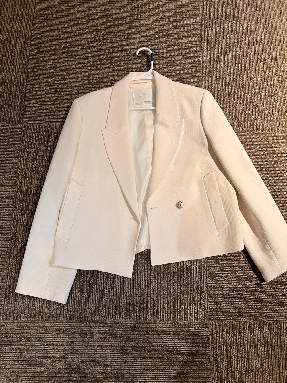Citizens Of Humanity Ivory Single-Button Blazer